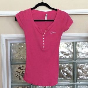 Aeropostale button-front tee